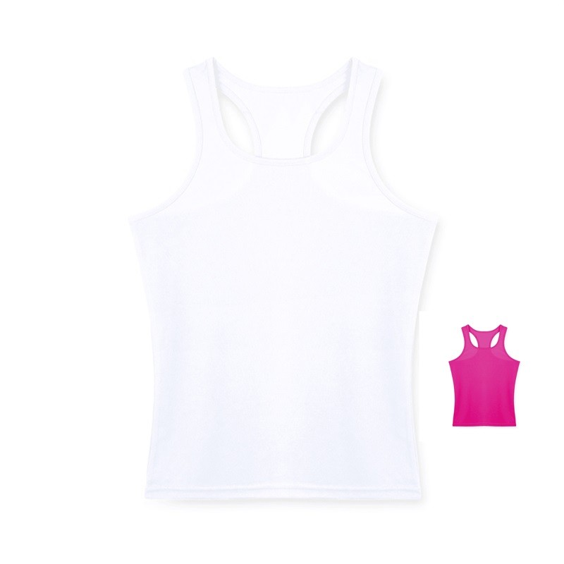 Camiseta Mujer Blanca Poliester Sublimación