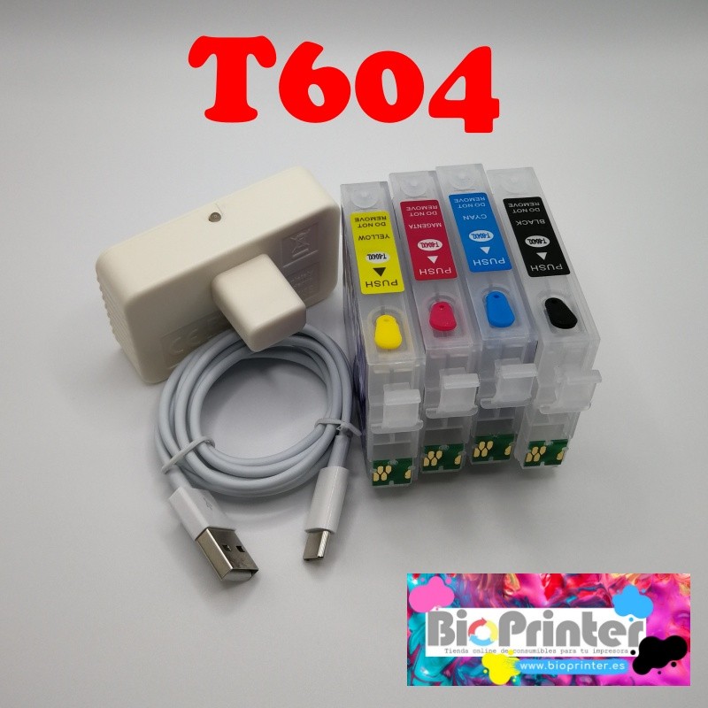 604 604xl Empty Refillable Ink Cartridge For Epson Xp-2200 Xp-2205
