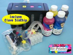 PACK TINTA SUBLIMACIN, CLAVE SINCHIP Y CISS PARA IMPRESORAS EPSON XP-2200 XP-3200 XP-4200