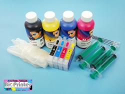 Pack Tinta Sublimacin y Cartuchos Recargables Epson T129