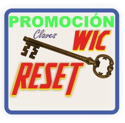 CLAVE WIC RESET CONTADOR TANQUE DE MANTENIMIENTO ALMOHADILLAS EPSON