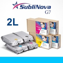 TINTA DE SUBLIMACION INKTEC SUBLINOVA G7 BOLSA 2 LITROS CIAN